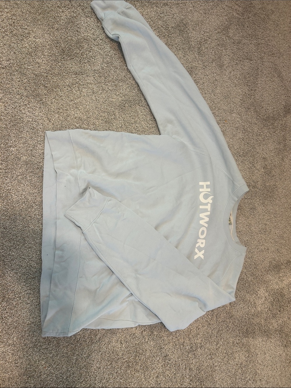 Hotworx Women's Pale Blue Crewneck Sweatshirt